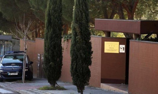 Đại sứ quán Triều Tiên ở Madrid, Tây Ban Nha. Ảnh: Reuters