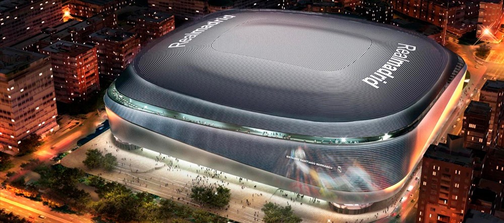 Mô hình sân vận động bóng đá Bernabeu  Real Madrid 2023  Tượng cầu thủ