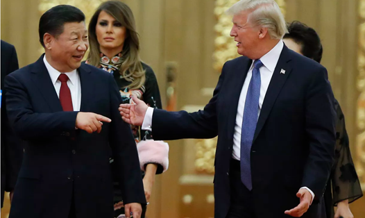 Tổng thống Mỹ Donald Trump và Chủ tịch Trung Quốc Tập Cận Bình. Ảnh: Getty. 