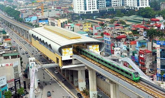 Vé tuyến đường sắt Cát Linh - Hà Đông sẽ được áp dụng theo hình thức tính "giá vé theo cự li". Ảnh: PV