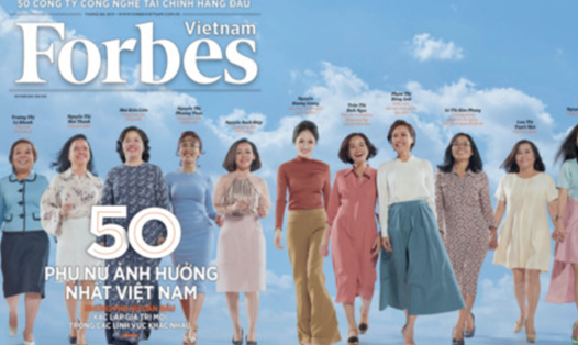 Tạp chí Forbes công bố danh sách 50 phụ nữ ảnh hưởng nhất Việt Nam. Ảnh: Forbes Vietnam