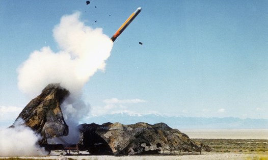 Mỹ thử tên lửa hành trình mặt đất năm 1985. Ảnh: Getty Images