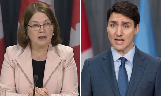 Bộ trưởng Tài chính Jane Philpott (trái) từ chức vì mất lòng tin vào chính phủ của Thủ tướng Canada Justin Trudeau. Ảnh: BBC