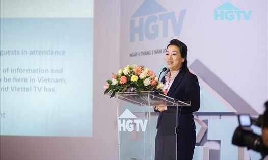 Bà Phương Thảo, đại diện phía Việt Nam hợp tác cùng Discovery Networks.