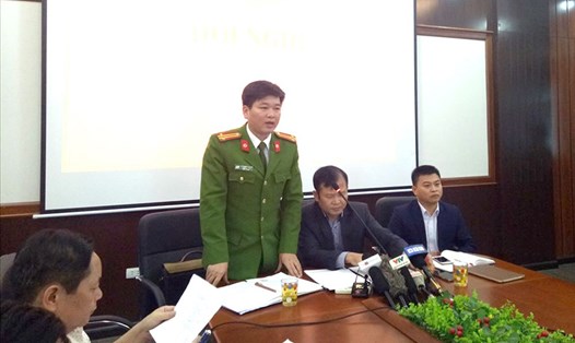 Trung tá Nguyễn Việt Nguyễn- Phó trưởng Công an huyện Việt Yên - thông tin về vụ việc.