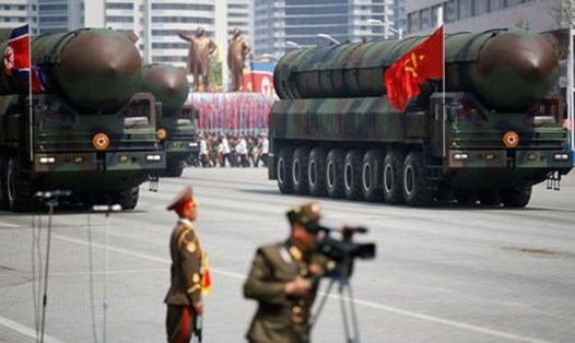Một tên lửa liên lục địa của Triều Tiên. Ảnh: Reuters. 