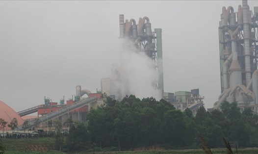 Nhà máy xi măng Sông Lam tại xã Bài Sơn-huyện Đô Lương-Nghệ An. Ảnh: QĐ