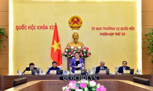 Chủ tịch Quốc hội Nguyễn Thị Kim Ngân phát biểu khai mạc phiên họp. Ảnh: Quochoi.vn