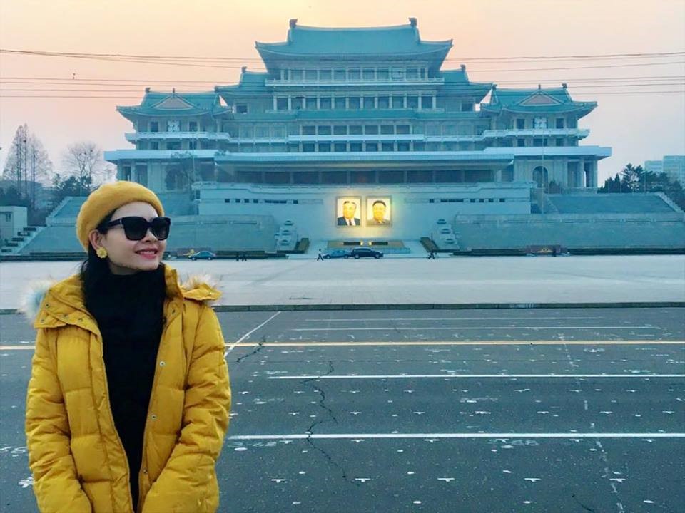 Quảng trường Kim Nhật Thành tại thủ đô Bình Nhưỡng là quảng trường lớn thứ 16 trên thế giới. Rộng 75.000 m2, có sức chứ hơn 100.000 người cùng lúc. Ảnh: Lê Vân