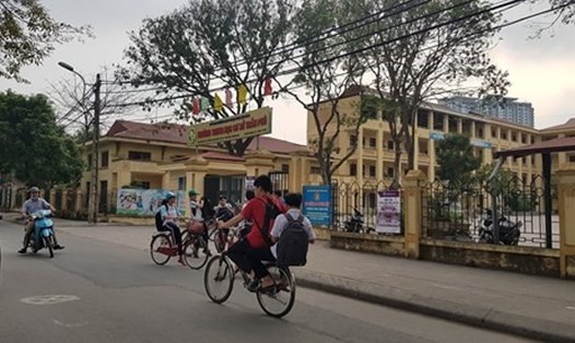 Trường THCS Trần Phú - nơi thầy giáo bị tố dâm ô học sinh đang công tác.