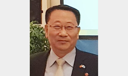 Đại sứ Triều Tiên tại Việt Nam Kim Myong-gil. Ảnh: Yonhap. 