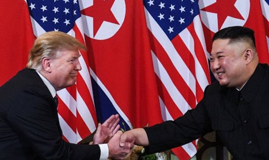 Tổng thống Mỹ Donald Trump và Chủ tịch Triều Tiên Kim Jong-un. Ảnh: AFP. 