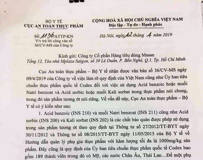 Công văn của Bộ Y tế. Ảnh: PV