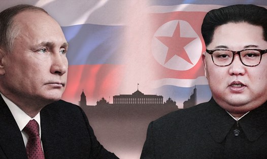 Nhà lãnh đạo Kim Jong-un có thể gặp thượng đỉnh Tổng thống Vladimir Putin vào tuần tới. Ảnh: Yonhap
