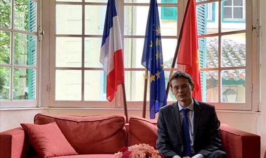 Đại biện lâm thời Đại sứ quán Pháp Olivier Sigaud. Ảnh: Vân Anh