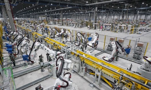 Công ty TNHH Sản xuất và Kinh doanh VinFast công bố sẽ khánh thành và chính thức đưa vào hoạt động nhà máy sản xuất ôtô vào tháng 6.2019 Ảnh: P.V 