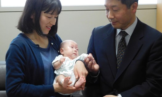 Ryusuke Sekiya, cậu bé nhỏ nhất thế giới, sắp được về nhà. Ảnh: JIJI/AFP