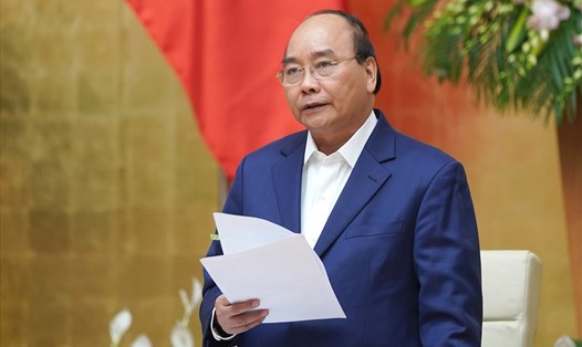 Thủ tướng Nguyễn Xuân Phúc chủ trì họp Chính phủ thường kỳ tháng 3.2019. Ảnh: VGP/Quang Hiếu