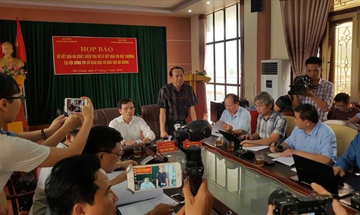 Vụ bê bối điểm thi tại Hà Giang đã gây chấn động dư luận của nước. Ảnh: T.L