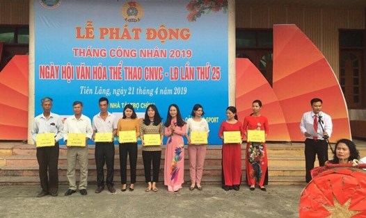 Tháng Công nhân năm 2019 được LĐLĐ huyện Tiên Lãng phát động đầu tiên tại Hải Phòng