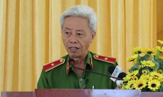 Thiếu tướng Phan Anh Minh phát biểu tại hội nghị.