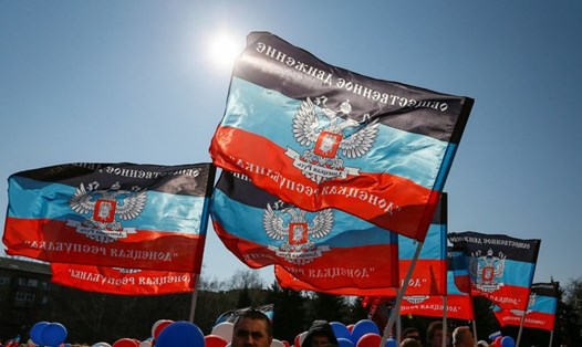 Kỷ niệm 5 năm thành lập nước Cộng hoà tự xưng Donetsk. Ảnh: Reuters
