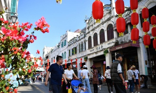 Đảo Hải Nam là điểm đến yêu thích của người dân Trung Quốc trong dịp nghỉ lễ 1.5. Ảnh: Tân Hoa Xã