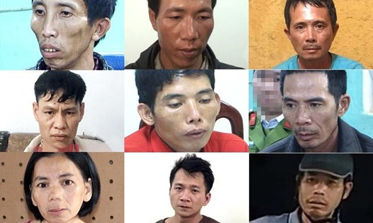 Nhóm đối tượng bị bắt giữ vì liên quan đến vụ án nữ sinh ship gà bị sát hại ở Điện Biên 