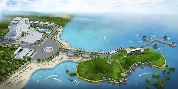 Phối cảnh tổng thể đảo Lan Châu Cửa Lò.