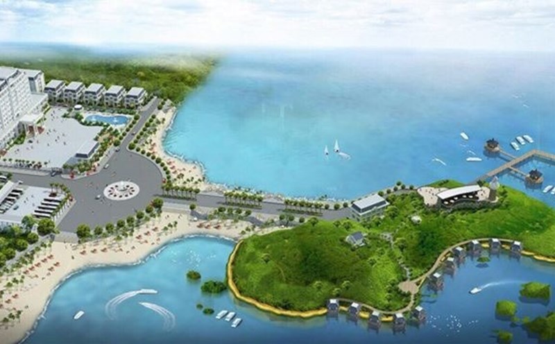 Phối cảnh tổng thể đảo Lan Châu Cửa Lò.