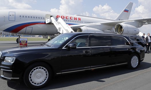 Chiếc Aurus Senat Limousine của Tổng thống Putin. Ảnh: Sputnik