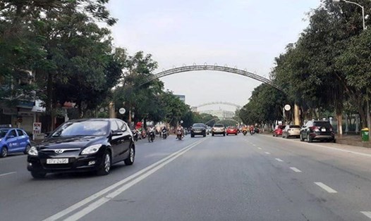 Đoạn đường Hồ Tùng Mậu TP Vinh, Nghệ An.