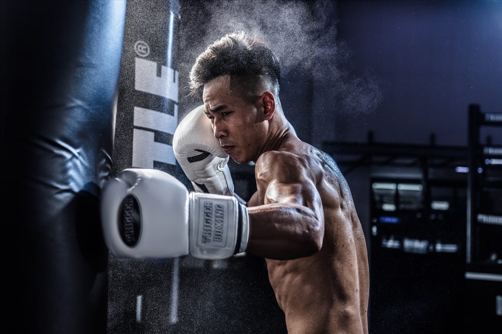 Trần Văn Thảo đang tập luyện tích cực chờ ngày thượng đài 18.5. Ảnh: NVCC