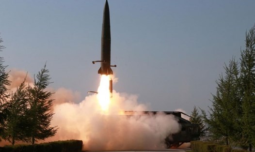 Lầu Năm Góc xác nhận Triều Tiên phóng nhiều tên lửa đạn đạo. Ảnh: Reuters. 