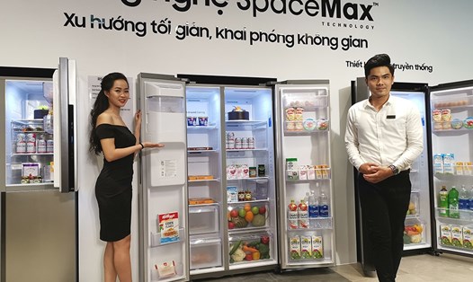 Ra mắt tủ lạnh side by side mới 2019 của Samsung tại TP.HCM (ảnh: PK).