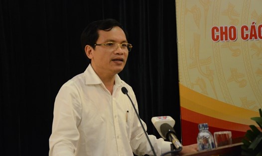 Ông Mai Văn Trinh - Cục trưởng Cục Quản lý Chất lượng thông tin những điểm mới trong thi THPT quốc gia 2019. Ảnh: Huyên Nguyễn