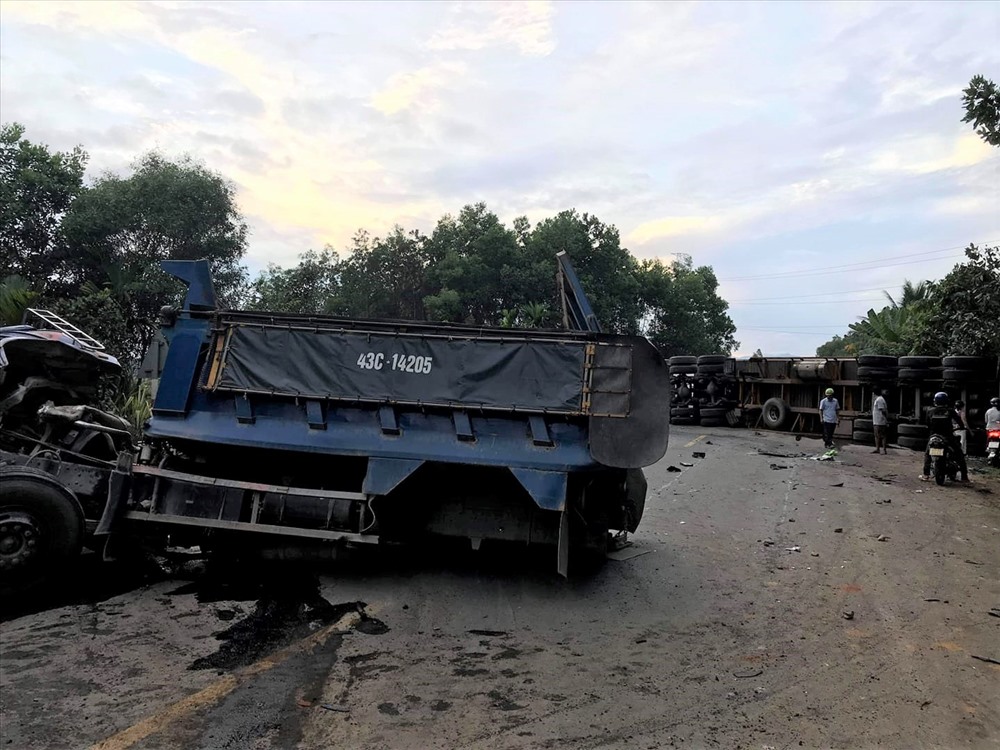 Hiện trường vụ tai nạn chiều 11.5. 