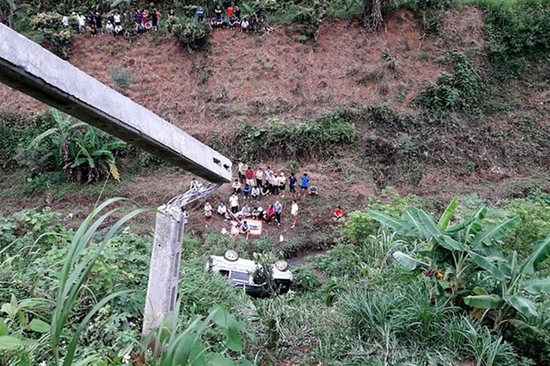 Hiện trường nơi xảy ra vụ tai nạn khiến 2 người thương vong. Ảnh: GC.