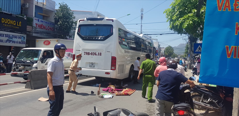 Hiện trường vụ tai nạn. Ảnh: P.L