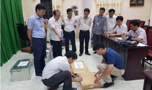 Khi cơ quan chức năng rà soát công tác chấm thi tại Hà Giang đã phát hiện ra nhiều sai phạm. Ảnh: Cổng TT Bộ Công An