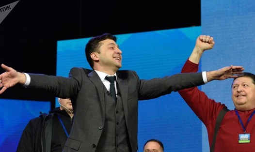 Tổng thống đắc cử Ukraina Volodymyr Zelensky. Ảnh: Sputnik