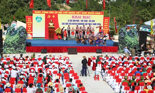 Lễ hội văn hóa thể thao, du lịch các dân tộc huyện Đakrông lần thứ 2 năm 2019 được khai mạc. Ảnh: Hưng Thơ.
