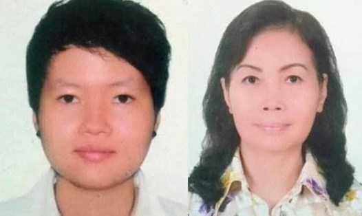 Phạm Thị Thiên Hà (trái) và mẹ là bà Trịnh Thị Hồng Hoa. Ảnh: Công an cung cấp.