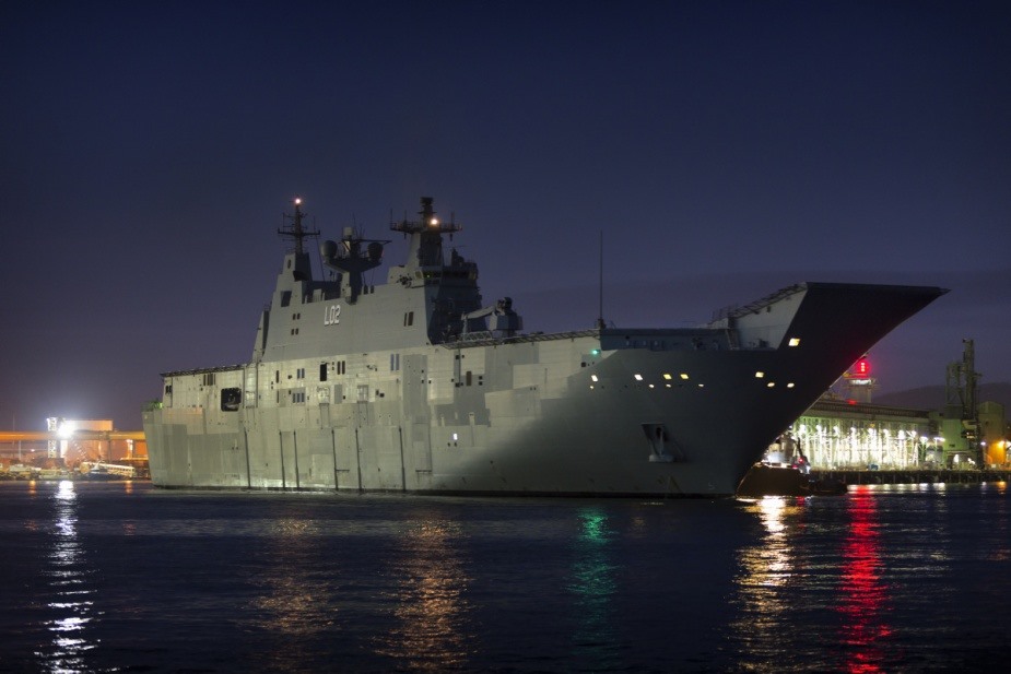 Chiến hạm HMAS Canberra. Ảnh: Australia Navy