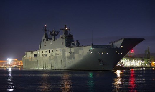 Chiến hạm HMAS Canberra. Ảnh: Australia Navy