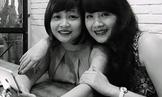 Hai nạn nhân trong vụ tai nạn là chị Đinh Thị Hải Yến (phải) và Trần Thị Quỳnh. Ảnh: Facebook nghệ sỹ Hồ Liên 