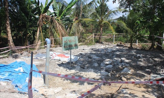 Điểm tiêu hủy lợn bệnh tại huyện Trảng Bom