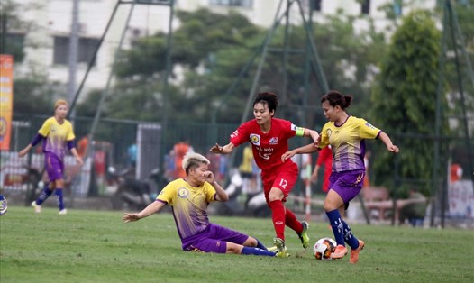 Tiền đạo Phạm Hải Yến đã toả sáng rực rỡ ngay trận mở màn giải nữ Cúp Quốc gia – Cúp LS 2019. Ảnh: Huy Nhân