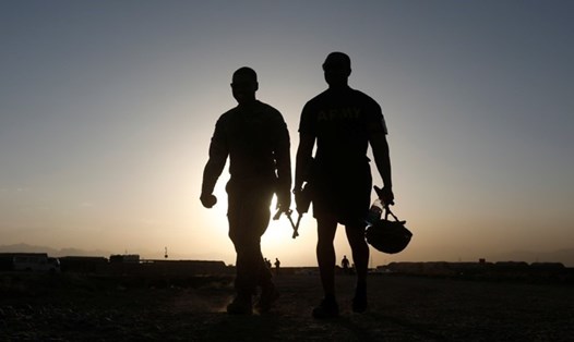 Các binh sĩ tại một căn cứ của Mỹ ở Afghanistan. Ảnh: Reuters.