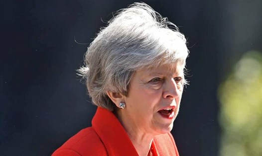 Thủ tướng Anh Theresa May tuyên bố từ chức tại số 10 phố Downing, ngày 24.5.2019. Ảnh: The Guardian
